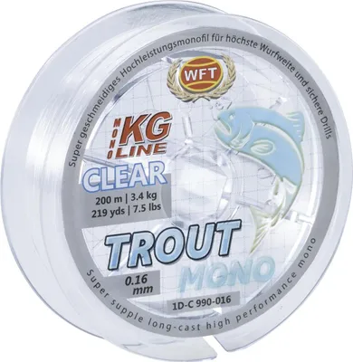 Produktbild von WFT Schnur Trout Mono Länge 3000m ø 0,20mm Tragkraft 4,9kg
