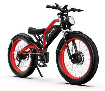 Immagine prodotto di E-bike N26 - Batteria al litio da 48 V - Motore brushless da 250 W - Velocità massima 25 km/h - Ruote da 66 cm - Autonomia 31–60 km - Telaio in alluminio - Rosso