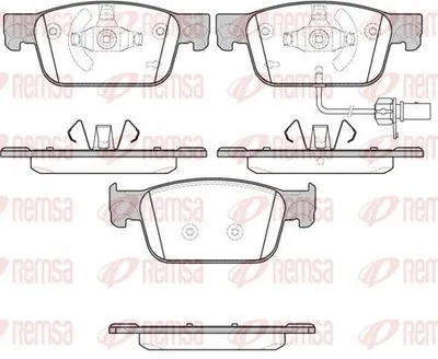 Produktbild von REMSA Bremsbeläge Satz Vorne Bremsklötze für AUDI A4 B9 Avant (8W5, 8WD) 1692.01