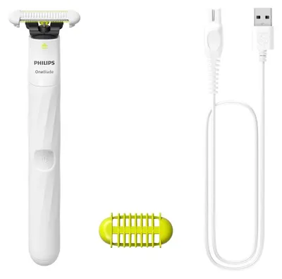 Zdjęcie produktu dla Philips Norelco OneBlade OneBlade QP1924/22 Intimate, Wbudowana bateria, Mokry & Suchy, Biały