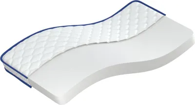Zdjęcie produktu dla VidaXL 241074, Pojedynczy/duży rozmiar, Materac z pianki anatomicznej, Biały, Poliester, Poliester, 1400 mm