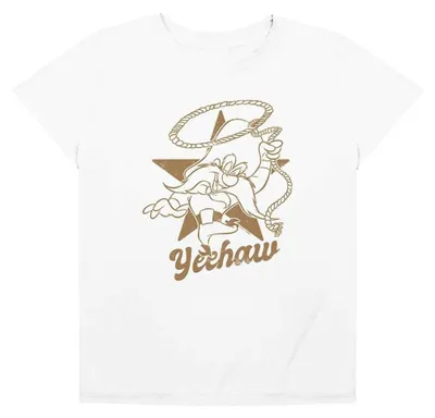 Obrázok produktu pre Tričko Looney Tunes – "Yeehaw" – pre dámy, model TV36178 (veľkosť S), biela farba