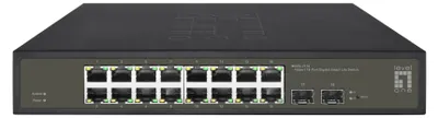Immagine prodotto di LevelOne Hilbert 18-Port Gigabit Smart Lite Switch - 16 x Gigabit RJ45 - 2 x Gigabit SFP (GES-2118)