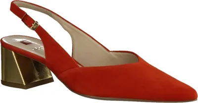 Produktbild von Högl 1-104618 elegante Damenschuhe, Sling, Leder, Rot - Damenschuhe Top Trends, Rot, leder (samtkid-leder), absatzh&oumlhe: 40 mm