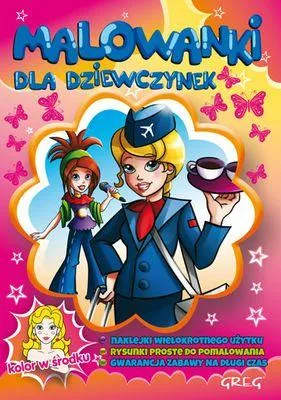 Image de Malowanka dla dziewczynek z naklejkami i wzorami Greg