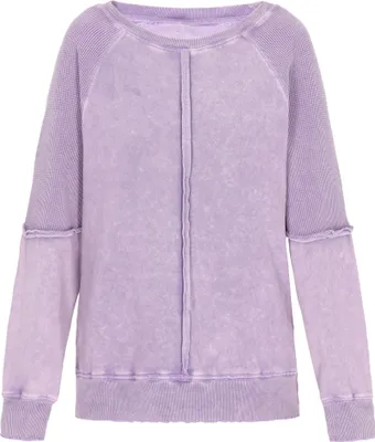 Produktbild von ebeeza damen sweatshirt - violet melange, L