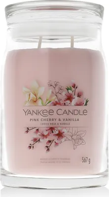 Produktbild von Yankee Candle Signature, Zylinder, Pink, Kirsche (Frucht), Vanille, 90 h, 1 Stück(e)