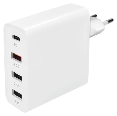 Produktbild von Solight Netzteil 3+1, 48 W, QC3.0+PD, 3x USB-A, 1x USB-C DC80