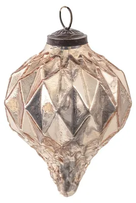 Produktbild von Clayre & Eef Weihnachtskugel Ø 11 cm Rosa Glas