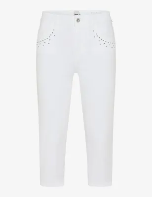 Produktbild von Brax Caprihose Shakira C Free to Move Ultralight Stretch Five-Pocket Baumwollmix Used-Look