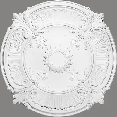 Produktbild von Mardom Rosette B3077 Profoam 752 x 40 x 752 mm Weiß Stuckrosette Deckenrosette Rund