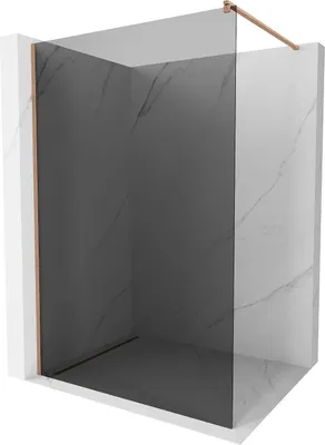 Obrázok produktu pre Mexen Kioto Sprchová stena 80 x 200 cm, grafit 8 mm, brúsená meď - 800-080-101-65-40