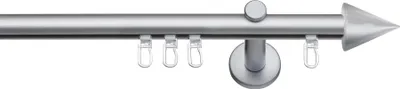 Produktbild von SN Deco - Innenlaufgarnitur Pisa, 16 mm, 1-Lauf, chrom-matt, 160 cm