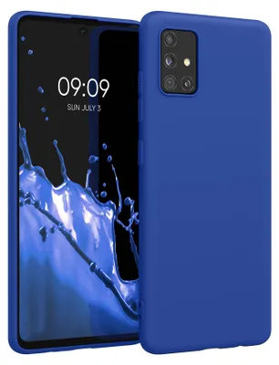 Produktbild von kwmobile Handyhülle für Samsung Galaxy A51 Hülle - TPU Case - Kabelloses Laden - Schutzhülle Cover in Baltik Blau