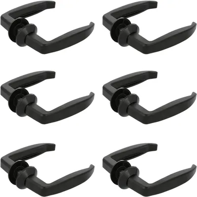 Immagine prodotto di Omgoods - Set di 6 maniglie per porte in alluminio, colore nero