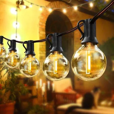 Image de Guirlande lumineuse d'extérieur de 10 m avec 16 LED, 6 W, 2700 K, blanc, étanche IP65