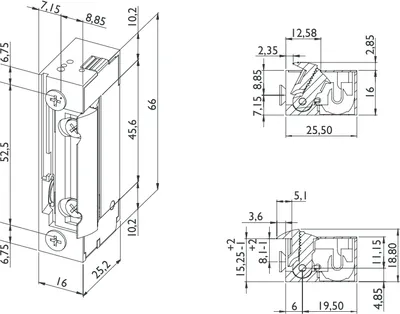 Produktbild von DORCAS elektrischer Türöffner D-99.2/N/FLEX