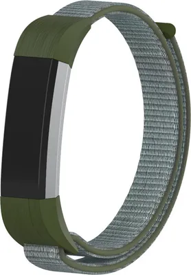 Produktbild von Strap-it® Fitbit Alta / Alta HR Nylonarmband (Oliv)
