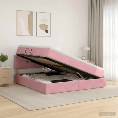Image de Maison Exclusive - Lit à sommier LED avec matelas Rosa 180 x 200 cm en velours