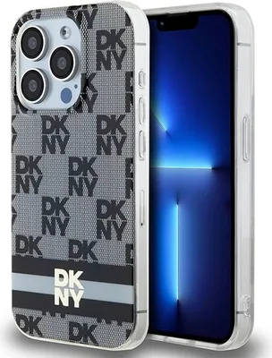 Zdjęcie produktu dla Etui Dkny Iml Checkered Mono Pattern & Printed Stripes Magsafe Na Iphone 14 Pro - Czarne