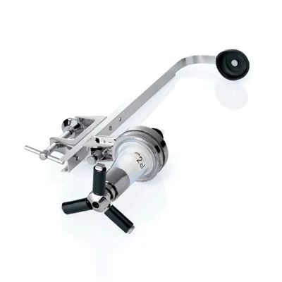 Image de Support d'étagère pour bouteilles, réglable de 24 à 34 cm, avec doseur 2 cl, aluminium, plastique