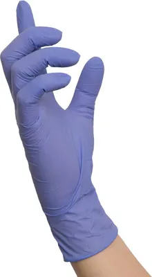 Produktbild von 1000 Nitras Purple WAVE Nitrilhandschuhe | Gr. XS - XL | violett | Einweghandschuhe