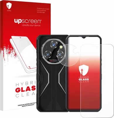 Produktbild von upscreen Schutzglas für Oukitel WP55 Pro (Display+Kamera) Schutzfolie Panzer Folie Glas Display Schutz klar