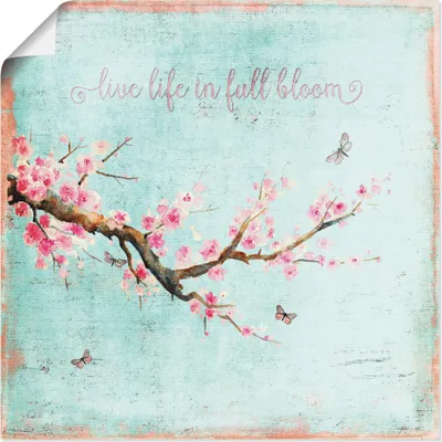 Produktbild von ARTland Poster Kirschblüte Größe: 100x100 cm