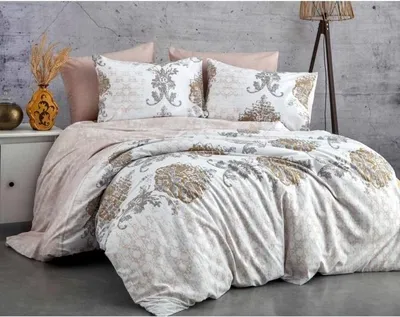 Produktbild von Bettwäsche-Set, 220 x 240 cm, 100% Baumwolle Renforcé, Braun, 2 Kissenbezüge 60 x 60 cm, Knopfverschluss