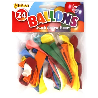 Image de Globos Ballons Différentes Formes 24 Pièces