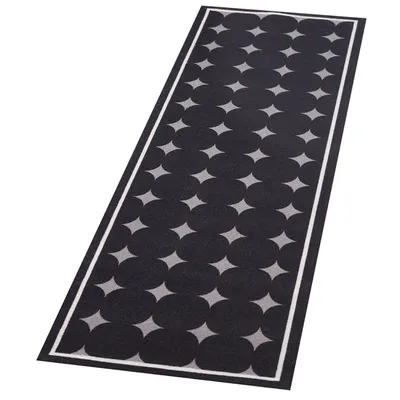 Produktbild von Kurzflor Küchenläufer Dotty Schwarz 45x140 cm