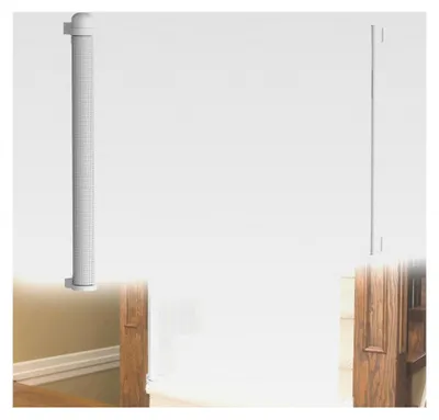 Produktbild von Ausziehbares Treppenschutzgitter für Türen und Treppen, 0-150 cm, für Babys und Haustiere (Weiß, 150 cm)
