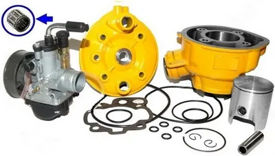 Produktbild von 70ccm Neuer Racing Zylinder VERGASER KIT für RIEJU RS2 RS 2 Matrix 50 AM6 GELB Zylinderkit Zylinderkit