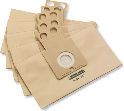 Produktbild von 5 Original Kärcher Papier-Staubsaugerbeutel für RC 4.120 Filtertüten
