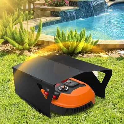 Obrázok produktu pre Bettizia kosačka na trávu Garáž čierny kryt 78 * 60 * 34 cm Záhradné vybavenie Robot kosačka Strecha