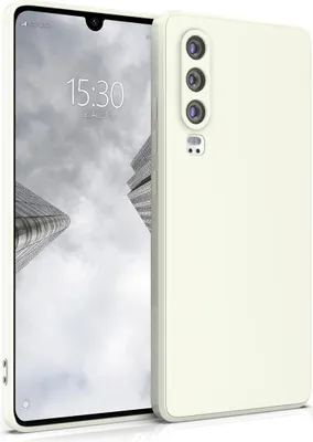 Produktbild von Hülle für Huawei P30 - Handyhülle mit Kameraschutz Cover aus Silikon in Weiß