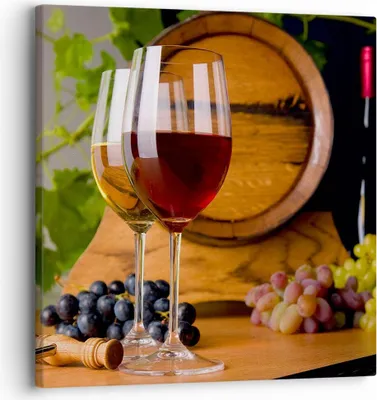 Produktbild von Bild auf Leinwand - Leinwandbild - Alkohol Fass trinken Flasche - 30x30cm - Wand Bild - Wanddeko - Leinwanddruck - Bilder - Kunstdruck - Wanddekoration - Leinwand bilder - Wandkunst - AC30x30-2238