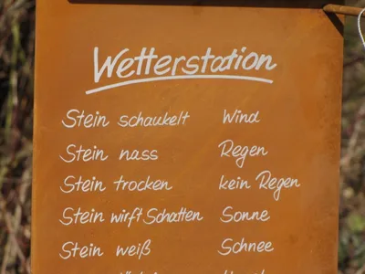 Produktbild von Edelrost Wetterstation zum Hängen