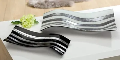 Produktbild von Gilde Linea Wellenschale aus Glas