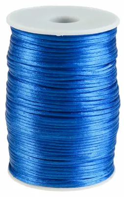 90m Satinschnur Ø2mm, 100% Polyester saphirblau