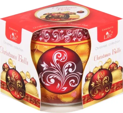 Produktbild von Duftkerze "WEIHNACHTSDEKORATION" in Glas, 100g