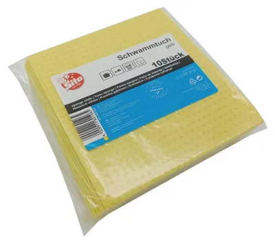 Produktbild von 10x Sito Schwammtuch, gelb, 200 x 180 mm | Packung (10 Tücher)