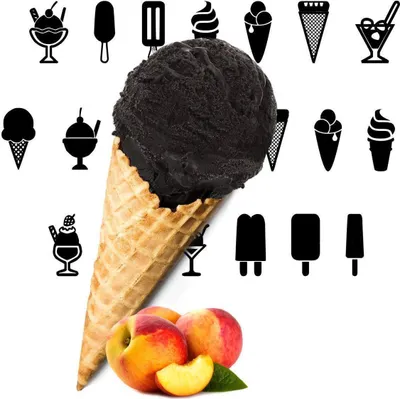 Immagine prodotto di Polvere di gelato alla pesca nera 1 kg