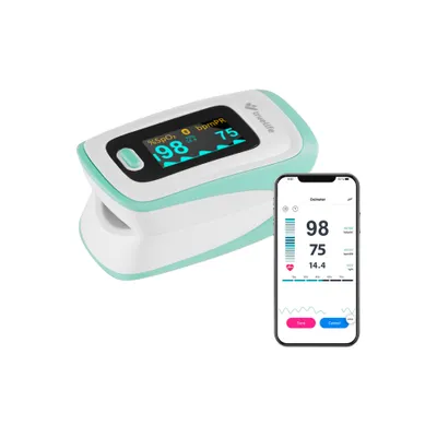 Zdjęcie produktu dla TrueLife Oximeter X5 BT – Pulsoksymetr z Bluetooth i aplikacją mobilną do precyzyjnego pomiaru saturacji tlenem i tętna, z historią wyników