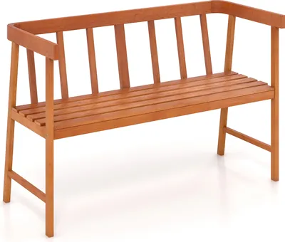 Obrázok produktu pre COSTWAY záhradná lavička z agátového dreva, lavička s nosnosťou do 360 kg, lavička na terasu, 2-miestna drevená lavička, parková lavička na terasu, balkón, záhradu 110x46x72cm