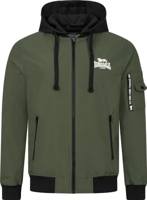 Immagine prodotto di Giacca da uomo con cappuccio slim fit SHALFORD Olive/Nero/Bianco XXL Lonsdale