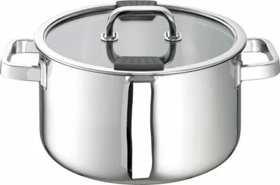 Produktbild von Schulte-Ufer Rio i Fleischtopf mit Deckel, Kochtopf, Topf, Edelstahl, 24 cm, 6916-24 i