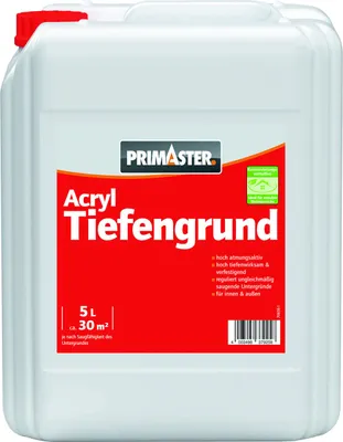 Produktbild von Primaster Acryl Tiefengrund 5 L farblos
