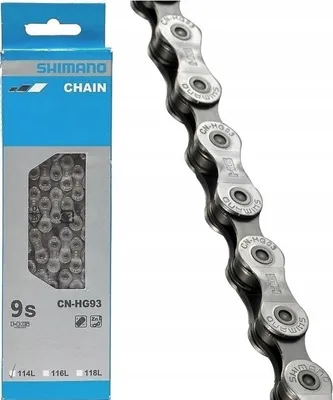 Produktbild von Shimano Fahrradkette CN-HG93 Alfine 114 Glieder 9 reihig Silber + Bolzen