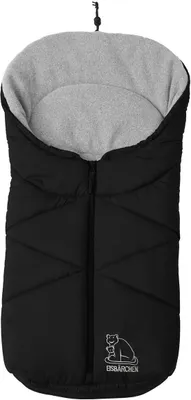 Produktbild von Heitmann Felle Fußsack,Serie "Eisbärchen" Farbe: Grau/Schwarz 7963GSN